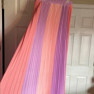 Colorful Pleated Women's Skirt